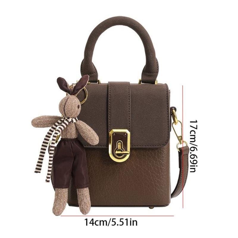 Product Introduction of Da Vintage điện thoại di động túi Hàn Quốc phong cách thiết kế thời trang nghiêng túi xách vai đơn túi xách túi vuông nhỏ ngoài trời Vận chuyển trong vòng  24 giờ 1