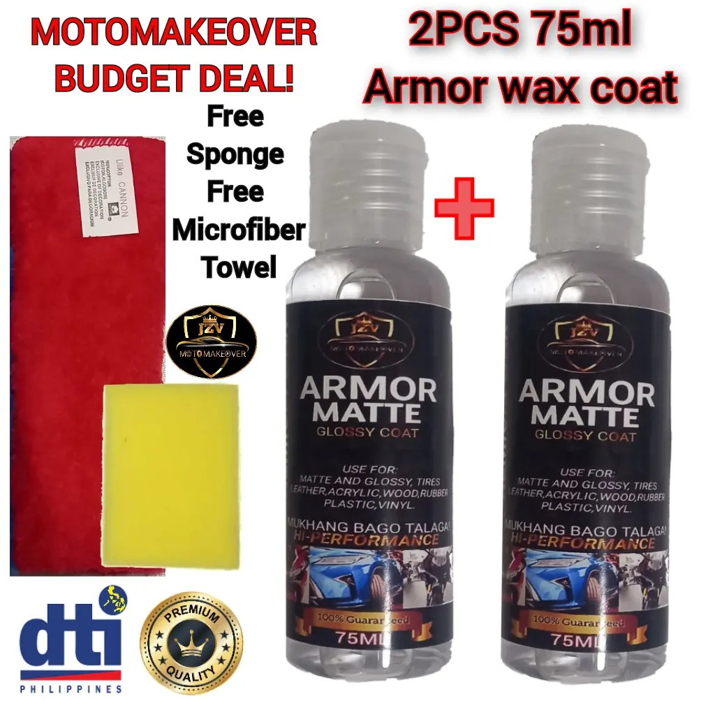 Armor matte coat wax buy 1 take 1 75ml with freebies