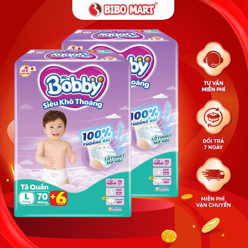  Bỉm - Tã quần Bobby Cho Bé Trai Bé Gái  Size M L XL XXL  Bao Bì Giao Ngẫu Nhiên 
