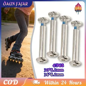 Baut As Sepatu Roda Anak Universal Sparepart Pengganti 30x6.2mm 4 Pcs