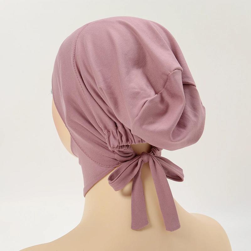 Product Introduction of Muslim Inner Cap Hijab For Women Solid Underscarf Hijab Undercap Scarf Turban Hat Islamic Muslim Hijabs Ready To Wear Headcover 1