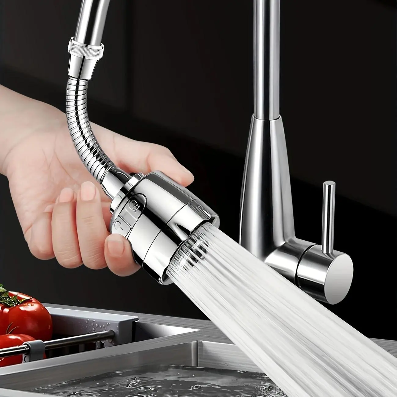 Kitchen Faucet, 360° Rotatable Faucet Sprayer, Multifunctional Sink Faucet, Easy To Clean, Durable and Stylish Kitchen Faucet Accessories