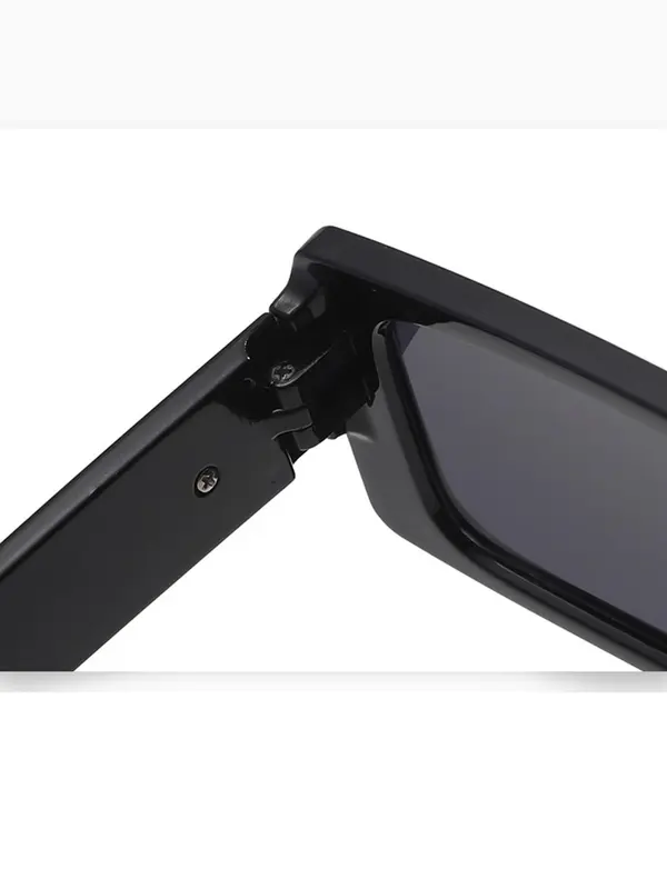 Unisex Street Style Square Frame Sunglasses, 1 Pair Vintage Trendy Sunglasses for Women & Men, Fashionable Casual Sunglasses for Outdoor Activities with Glasses Cloth & Storage Case 3
