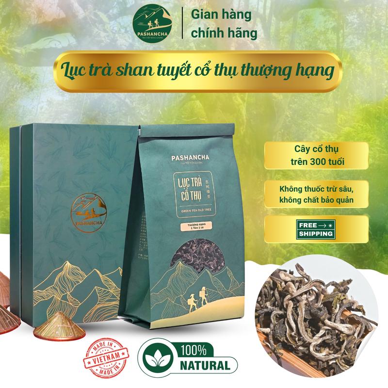 Lục trà Shan tuyết cổ thụ Hà Giang  thượng hạng 1 tôm 1 lá Hữu cơ Tự nhiên Nước Trà Tea Chè