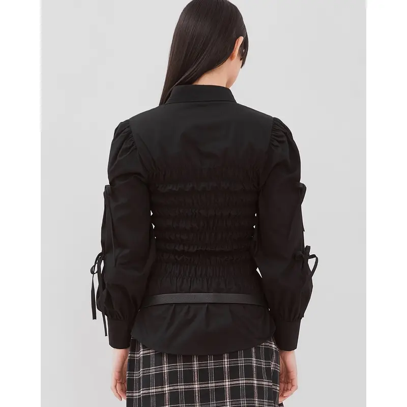 CATHA - Dilma Smocked Ribbon Top 1