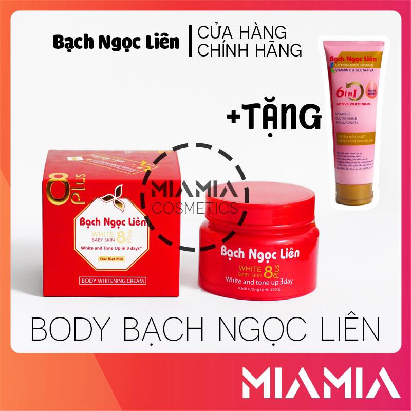 Bộ Combo Kem Body Bạch Ngọc Liên Đỏ White Baby Skin 8 Plus Chính Hãng