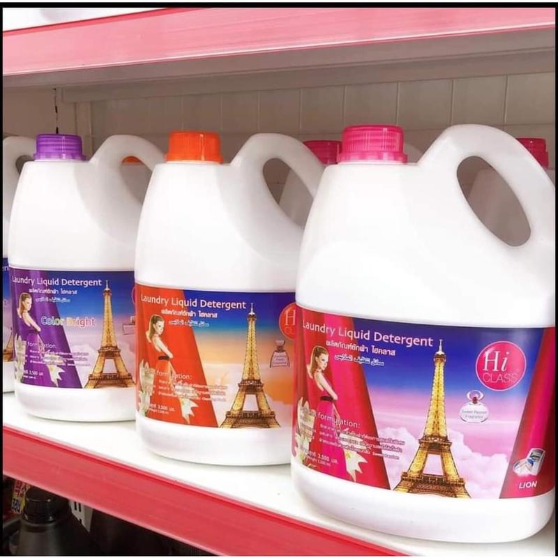 Nước giặt xả thái lan 2 in 1 hiclass can 3,5l, giá rẻ chất lượng nước  giặt  quần  áo  thái  lan  thơm  lâu nuoc  giat 4