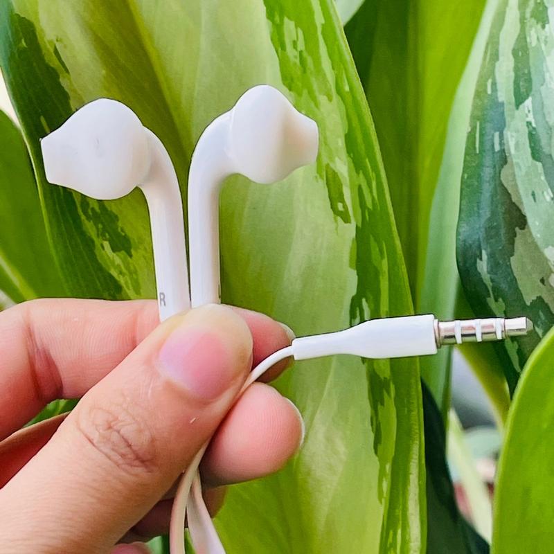TAI NGHE SAM.SUM ĐUÔI TRÒN JACK 3.5mm - Micrô tích hợp, Khử tiếng ồn ,Có dây ,Nhét tai ,Nhựa Nghe Nhạc 1