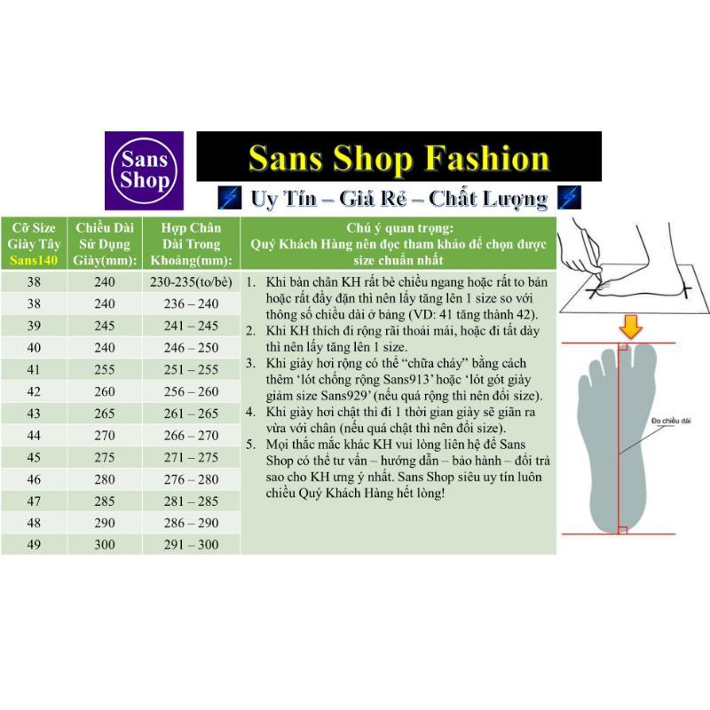 Product Introduction of Giày da nam cao cấp đen Sans140 giầy tây công sở buộc dây derby mũi tròn big size to bigsize cỡ lớn 44 45 46 47 48 49 Cao Su Cao Su 37