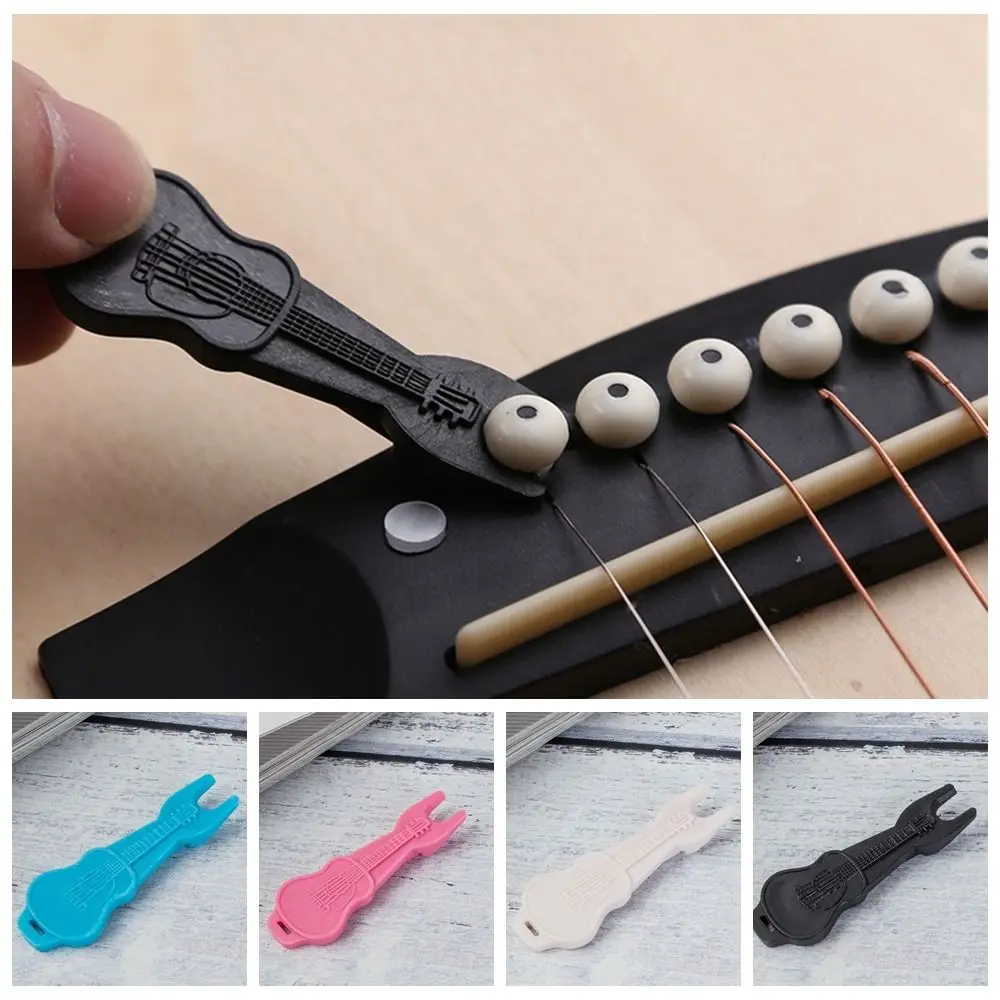 Bridge Handy Extractor ABS Guitar Bridge Pin Puller Maintenance Repair Guitar String Nail Pull Pulling Portable Guitar Bridge Pin Remover Peg Puller Tool