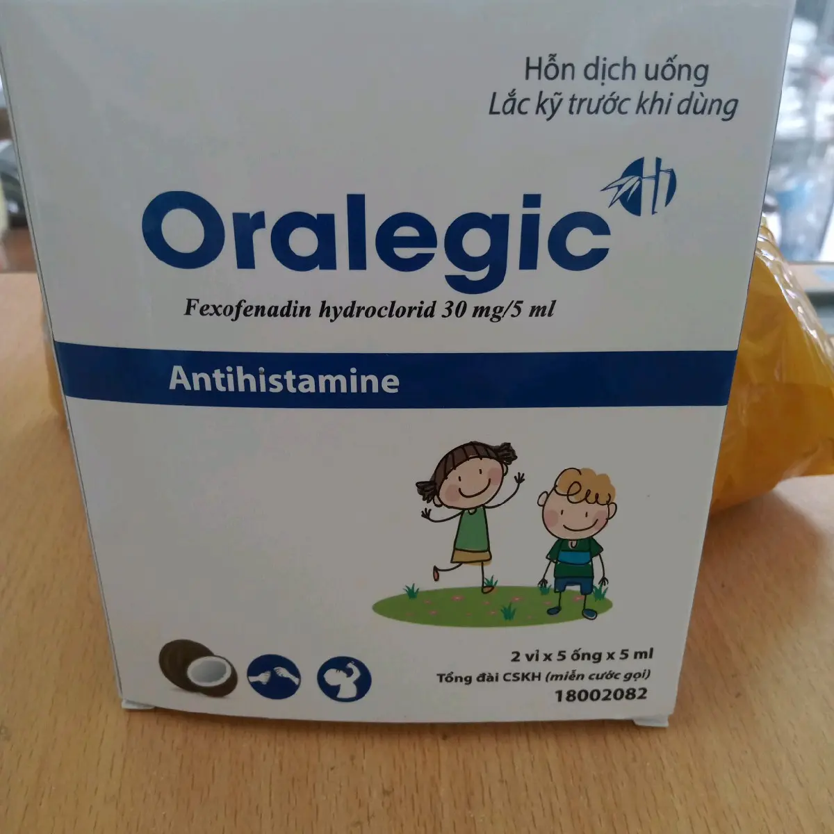oralegic sổ mũi ngạt mũi dị ứng hộp 10 ống