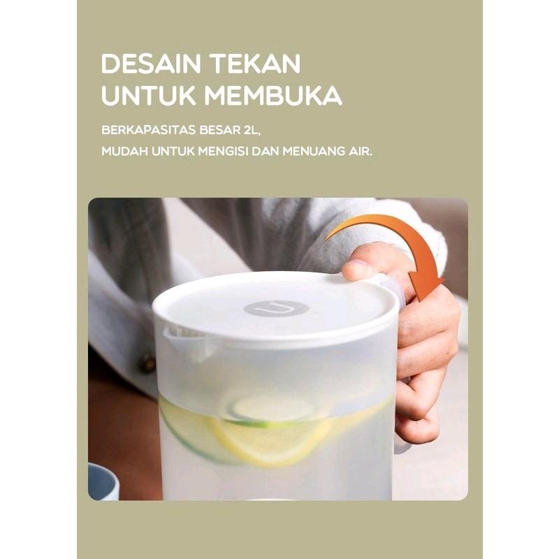 SAMONO TEKO AIR PLASTIK TAHAN PANAS DINGIN BPA FREE PITCHER MINUM 2L 3