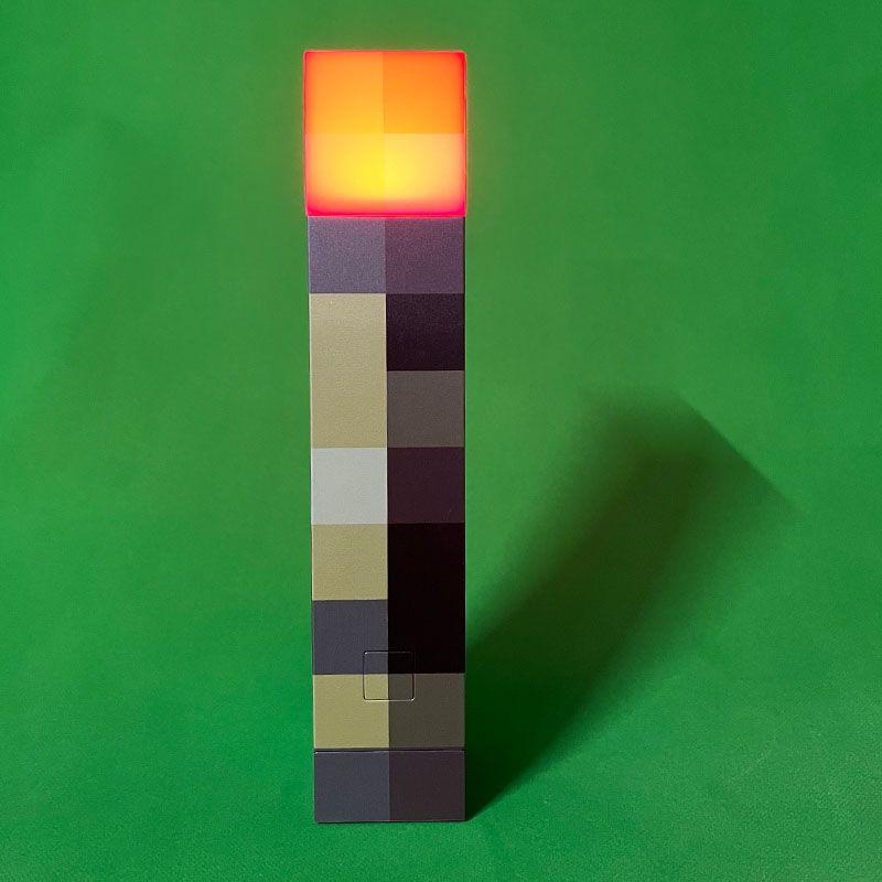 minecraft Thế giới xung quanh Tôi ngọn đuốc Bốn màu Đèn pin thay đổi màu sắc Chai thuốc Đèn ngủ Mô hình Đồ chơi Quà tặng 3