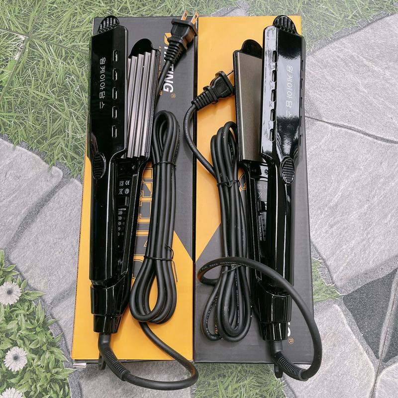  Máy kẹp tóc bản lớn máy bấm xù bản lớn  tạo kiểu tóc làm phồng chân tóc 