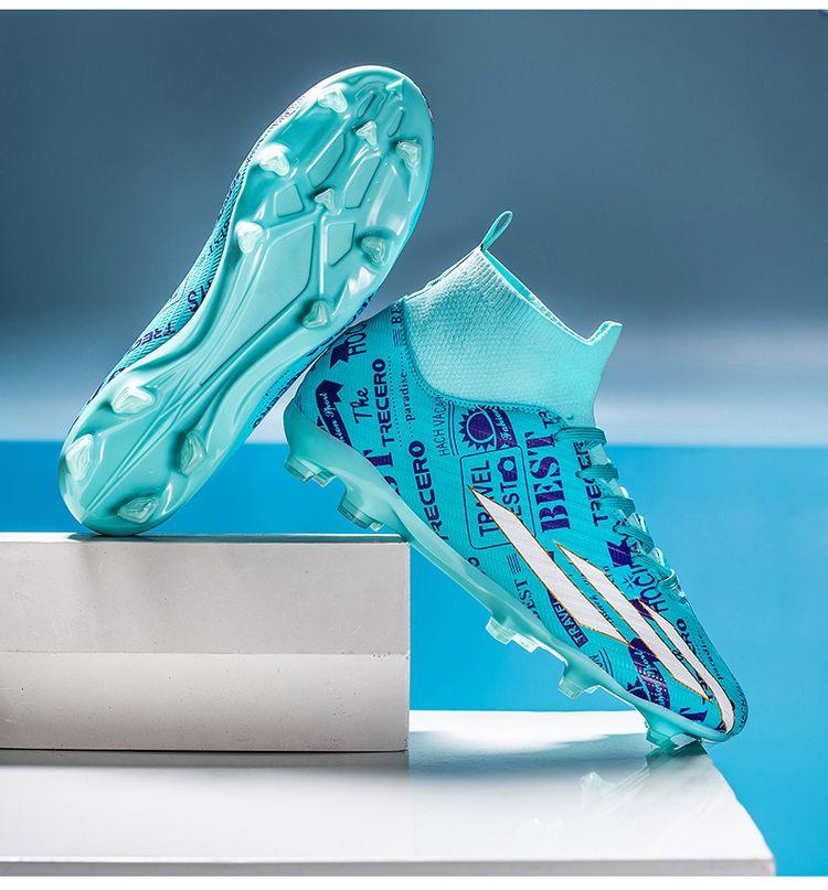 Product Introduction of Soccer Shoes Men's Adult Sports Soccer Shoes Long Broken Nail Training TF Boy Student Professional Short Studs Youth Sneakers 30