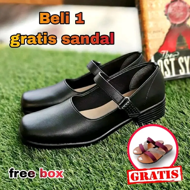 sepatu fantofel (beli 1 gratis sandal)