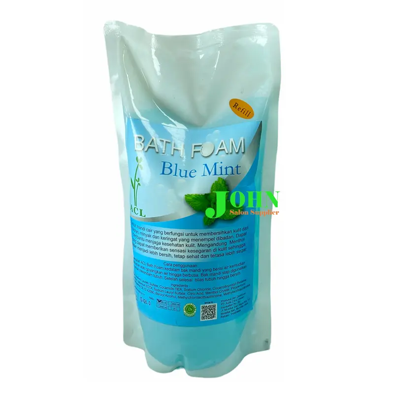 ACL BATH FOAM Blue Mint 1 Liter - Sabun Mandi Cair Kemasan Refill dan Botol 2