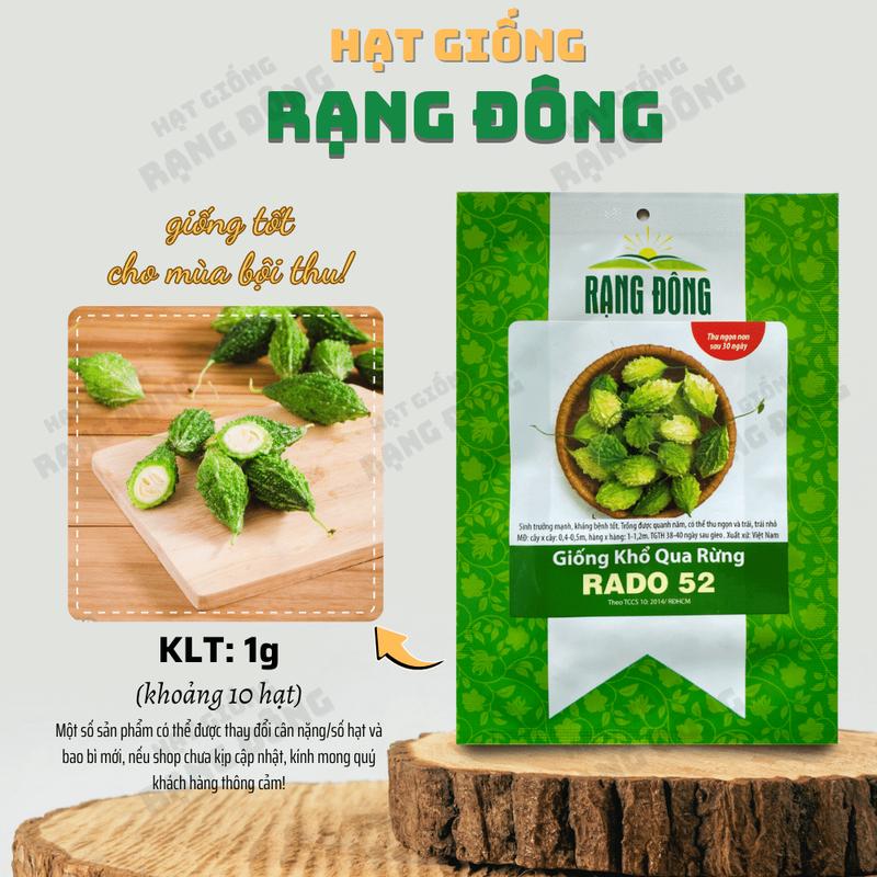 Hạt giống Khổ Qua Rừng Rado 52 dễ chăm sóc, năng suất cao, trồng quanh năm -…