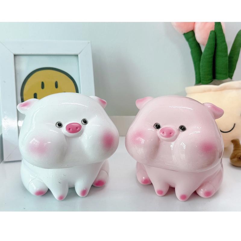 Heo đất tiết kiệm Heo Má Phính cute size nhỏ (lỗ tròn/ngang) | quà tặng, trang trí, ống tiết kiệm tiền Tiemheosoda