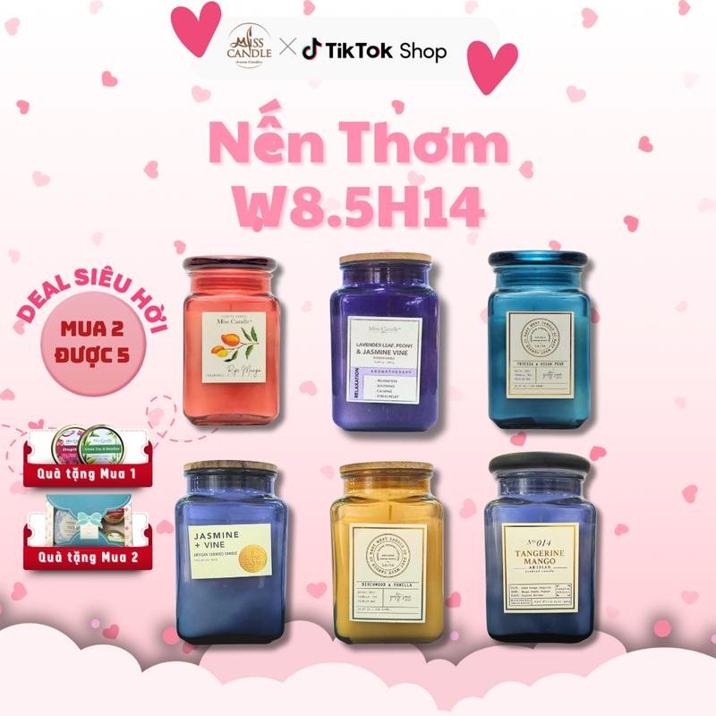 Hũ Nến Thơm W8.5H14.5- MissCandle Decor Phòng Trang Trí