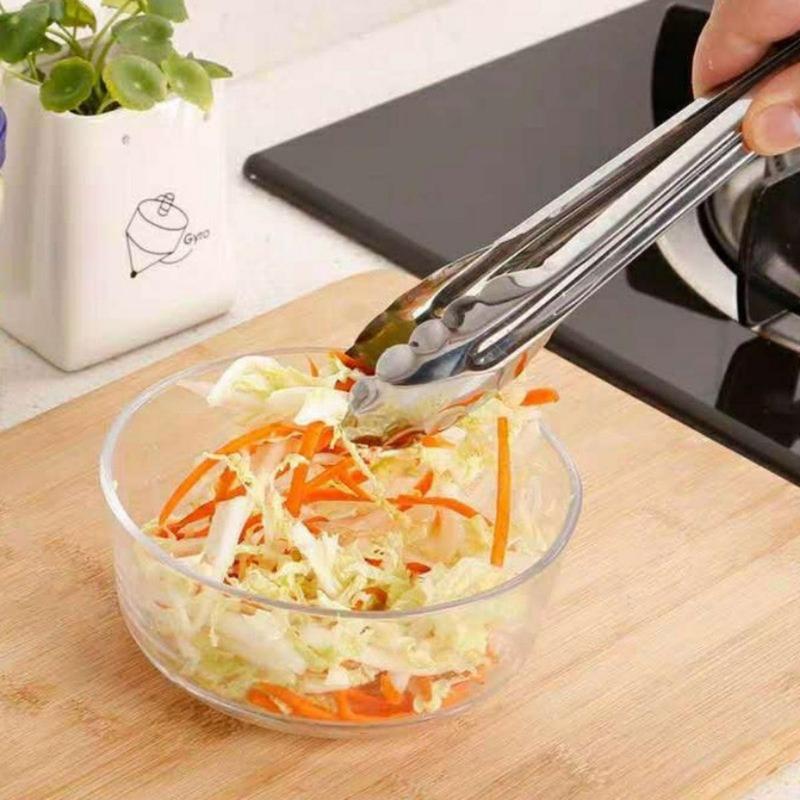 Kẹp Thịt, Dụng Cụ Nhà Bếp, Chất Liệu Thép Không Gỉ, Thích Hợp Nấu Ăn Và BBQ, Chịu Nhiệt, Cho Bánh Mì Và Salad, Kẹp Thực Phẩm, Kẹp Nướng Nướng, Dụng Cụ Nướng Thịt Chống Trượt, Dụng Cụ Nướng Thịt 2