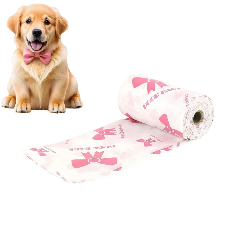 Leak Proof Pet Poop Bag, 180pcs/set Thickened Pet Waste Bag with Unique Pattern, Multipurpose Cleaning Bag for Dog & Cat 3