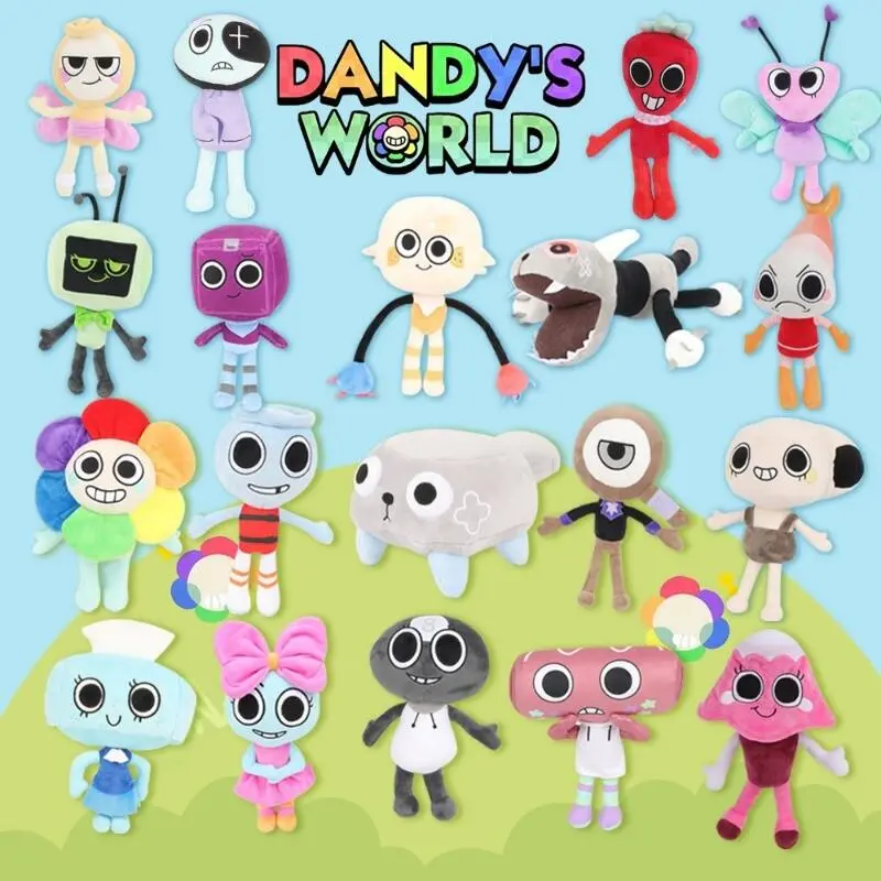 NEW Dandy's Kawaii Astro Pebble Sprout Plush Doll Game Dandys World Characters Stuffed Toys Home Decor Soft Baby Toy Birthday Christmas Gift COD