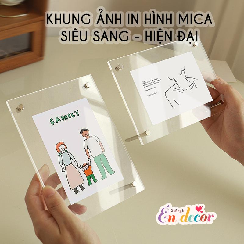 Khung ảnh nhiều kích cỡ 10x15, 13x18, 15x21 Mica Trong Suốt, Văn Phòng Để Bàn Sang Trọng, Đẹp mọi góc nhìn, Hỗ trợ in ảnh theo yêu cầu. 3