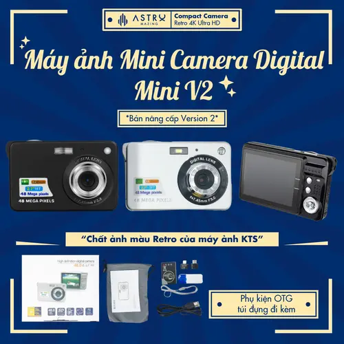 [Retro V2] Máy chụp ảnh kĩ thuật số digital zoom V2 by AstroMazing Camera