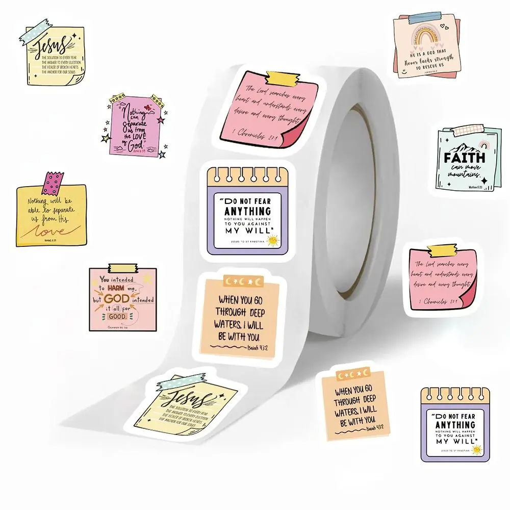 500pcs Fashion Cute Reward Stickers Motivational Notebook Laptop Sealing Sticker Self-adhesive Creative Stationery Label