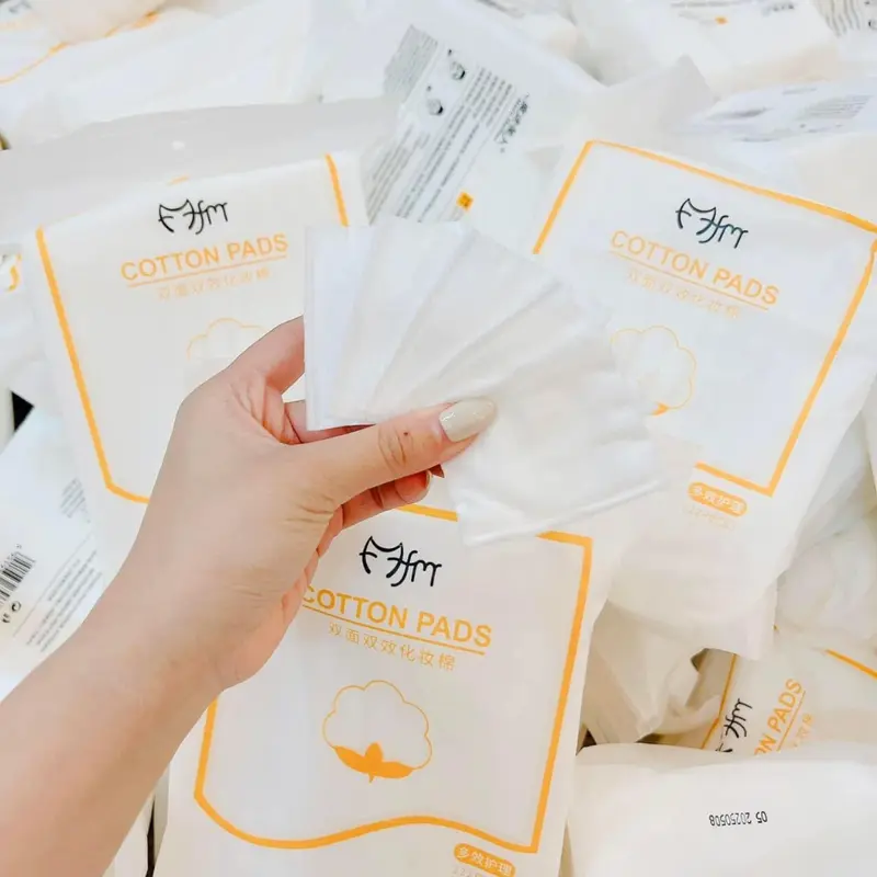 Combo Bông Tẩy Trang COTTON PAD 222m & Nước Tẩy Trang MAYCREAT 300ml Cosmetic Mỹ Phẩm - monster BEAUTY 3
