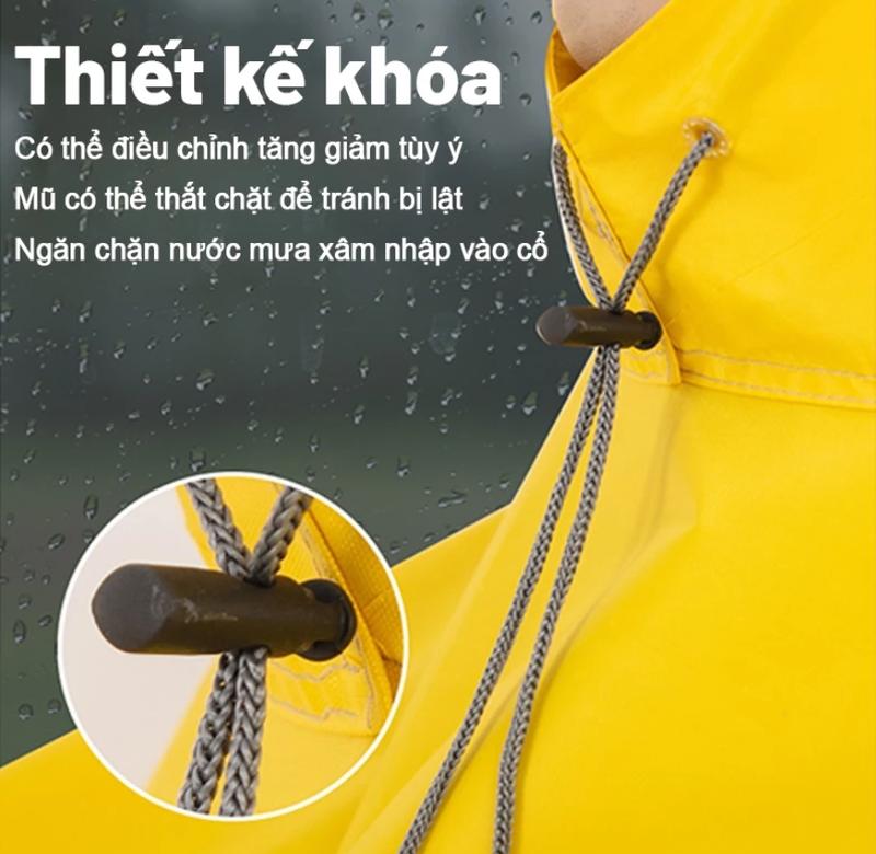 Product Introduction of Zacro Áo mưa xe máy cho 2 người, chống thấm, thấm nước tốt, vải dày dặn, phản quang, áo mưa xe máy, áo mưa xe điện, thuận tiện đi lại đi làm, xách tay 2