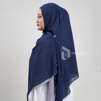 Gambar Idekurajut - Hijab Pashmina Instan Reyna Syar'i Twotone Ceruty Babydoll Premium - Black - Maroon dari idekurajut_NEW Kab. Garut 4 Tokopedia