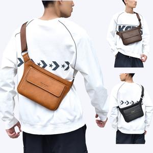 Fashionable Men's Chest Bag Crossbody Bag, Adjustable Shoulder Strap, Multi-layered Partition, Stylish Versatile Large Capacity, Suitable for Daily Use or as a Gift for Men