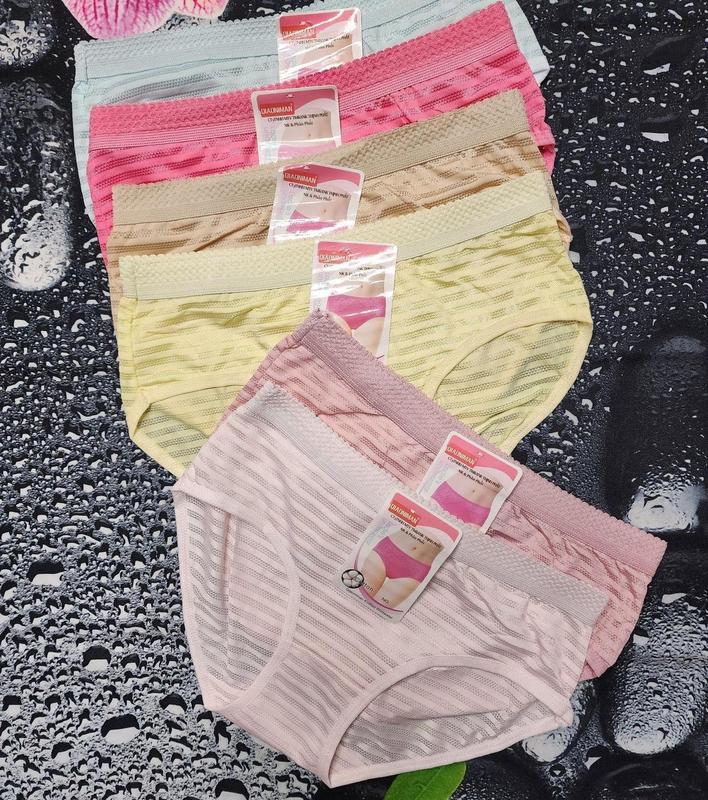 Set 10 Quần Lót Nữ Thông Hơi Lưng Ren Vải Thun Lạnh Co Giãn 4 Chiều Nhiều Màu Sắc 2008 Size 42-52Kg - Nội Y Ngọċ Chinh