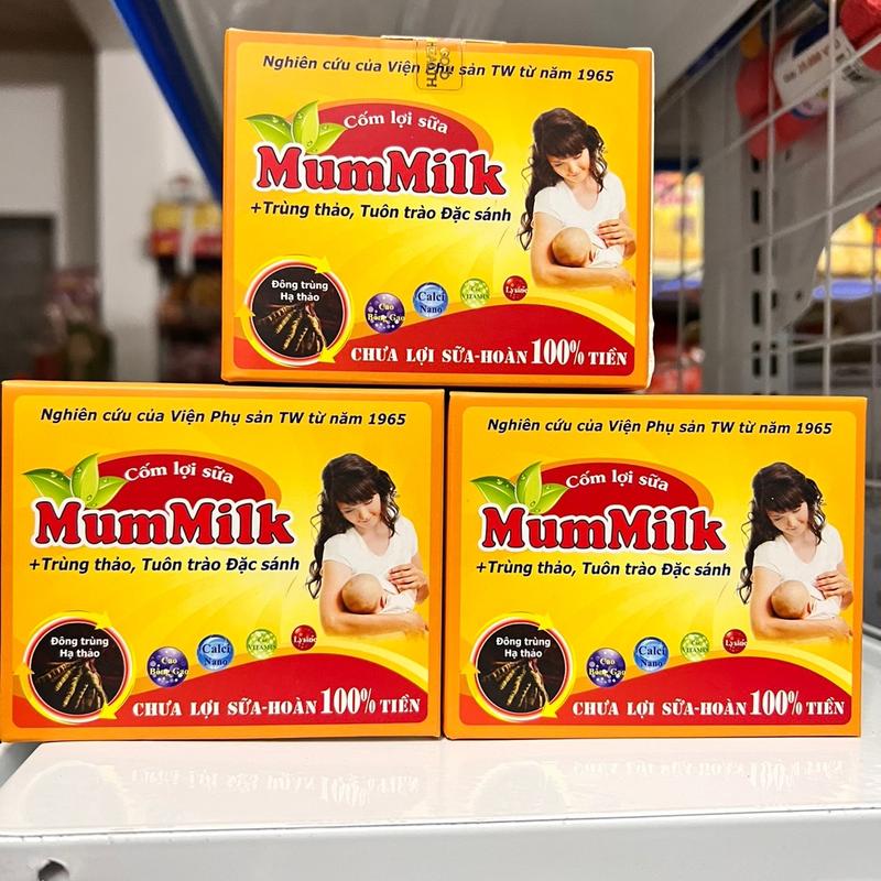 Cốm lợi sữa mummilk đông trùng hạ thảo 1 hộp 20 gói