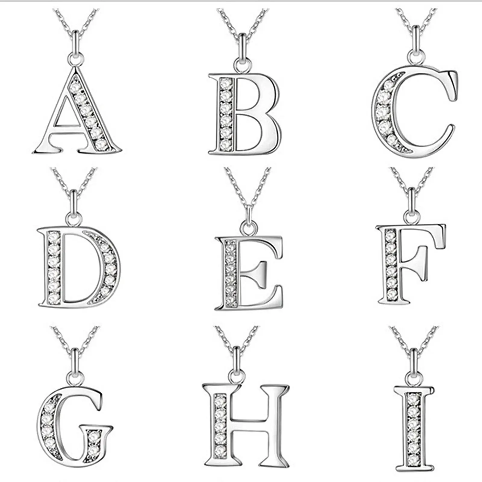 Vòng Cổ Ban Đầu Unisex, 26 Chữ Cái, Kim Cương Giả, Tinh Tế, Mạ Điện, Cho Ngày Của Mẹ