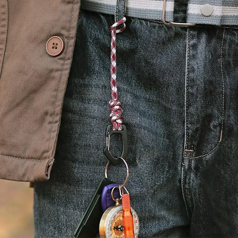 Multi-functional Buckle, Portable Anti-lost Wrist Hook, Triangle/Oval Quick-hang Keychain Hook, Outdoor Camping Hanging Buckle 2