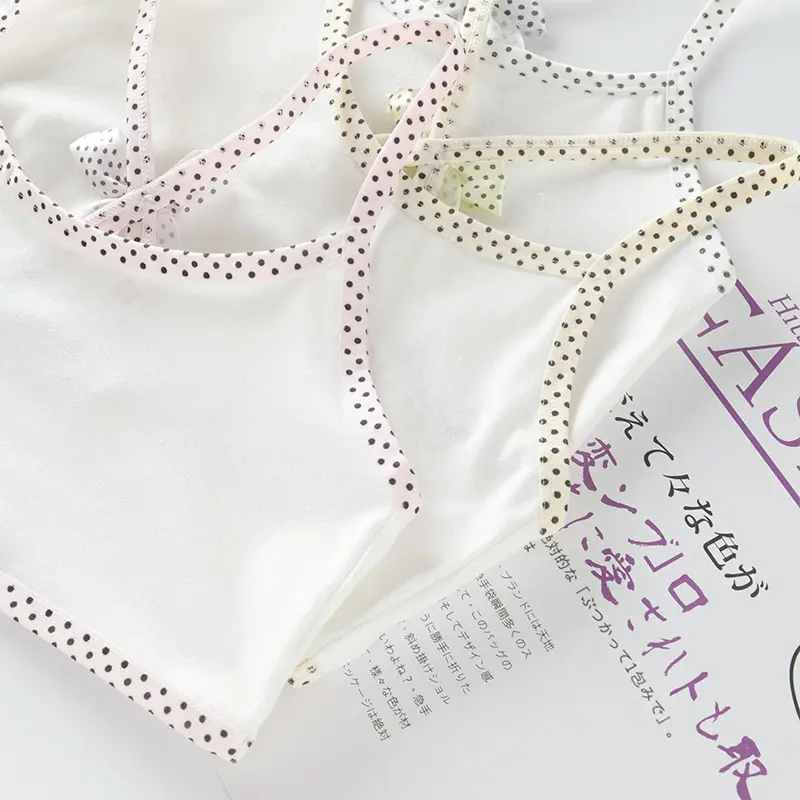 Áo lót bé gái, bra học sinh chất liệu cotton từ 30-50kg 1