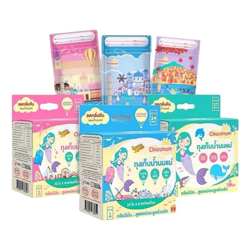 Product Introduction of ถุงเก็บน้ำนมแม่ Cleanimom ลดกลิ่นหืน ขนาด 5 oz  (แพ็ค 6 กล่อง ) พีวีซีฟรี พลาสติก 1