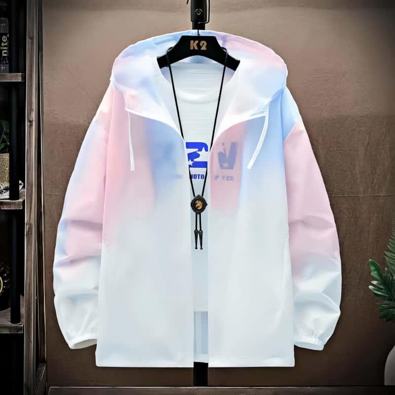 Man Fashion Spring Summer Sun Protection Clothing Long Sleeve Hoodies Couple Students Soft Leisure Zip-up Coat Sweatshirts Top byther  reflective  jacket 3