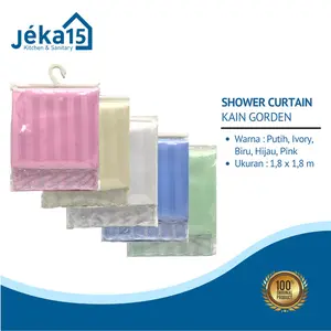 Shower Curtain Water Resistant | Kain Hordeng murah berkualitas