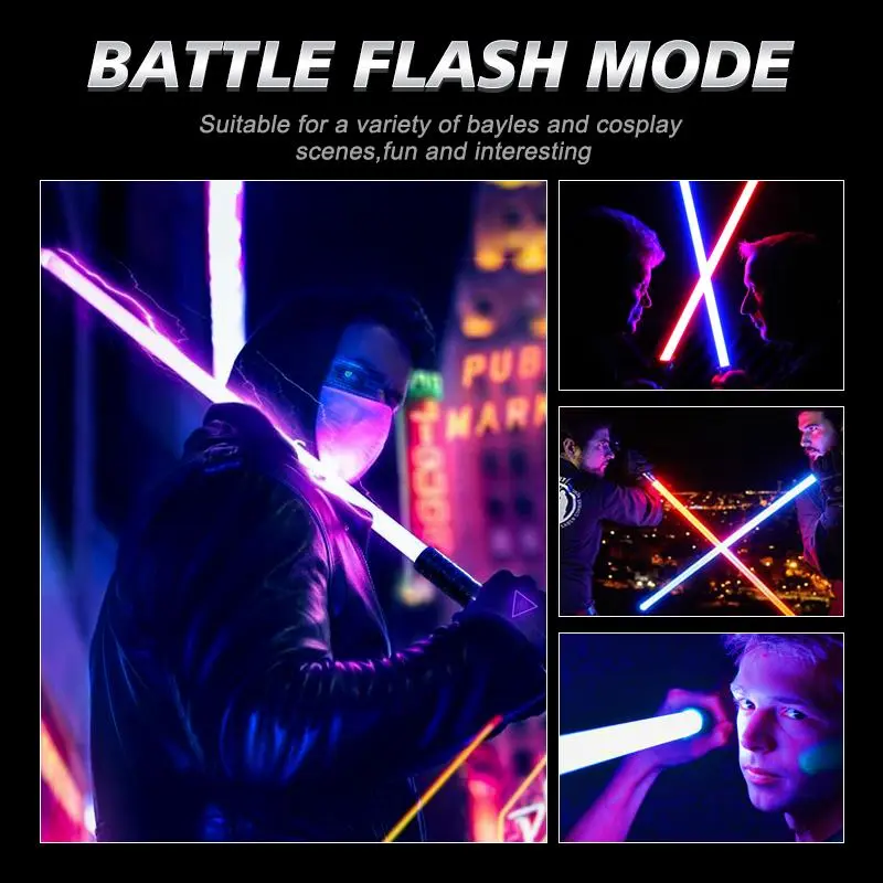 Rechargeable Light Saber, 1 Box RGB Color Changing Light Saber with Sound, Cosplay Toy Light Saber for Holiday & Party 3
