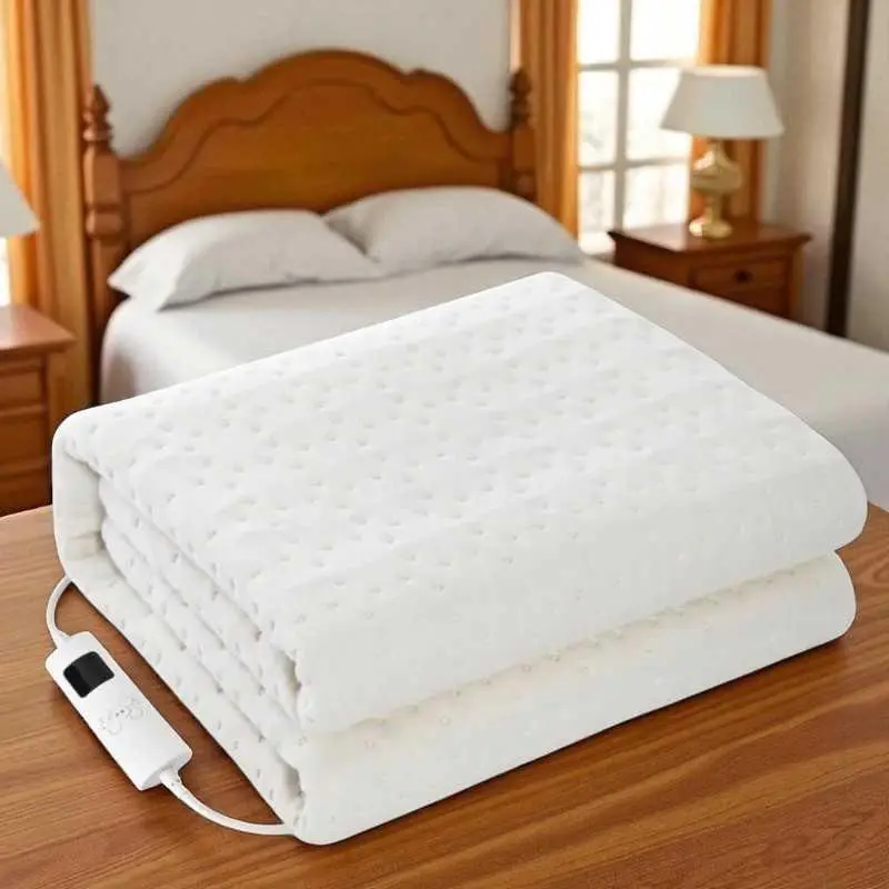 Qindao Selimut Elektrik Adjustable Temperature Timer - Hangat Instan, Tidur Nyenyak, Hemat Energi, Kebersihan Terjaga