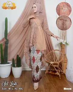 Promo Ramadhan - DJ_Collection21 - Setelan Kebaya Brokat  Lesti - Recomendasi Baju Widsuda Cantik dan Elegan - Baju Kondangan Pesta - Kebaya Wisuda - Kebaya Mewah Dress Remaja