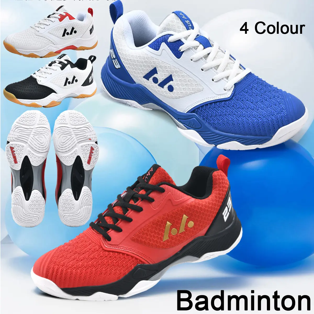 Badminton Shoes Outdoor Table Tennis Shoes Tennis Shoes Rubber Non-slip Wear-resistant Comfortable Men Shoes Women Shoes Plus Size 36-46