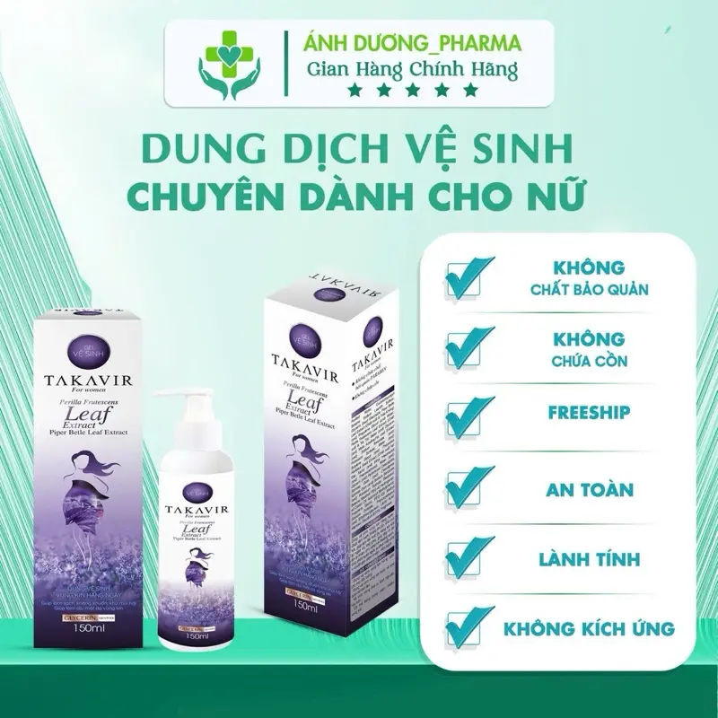 (Che tên)_Dung dịch vệ sinh dành riêng cho Nữ TAKAVIR 150ml