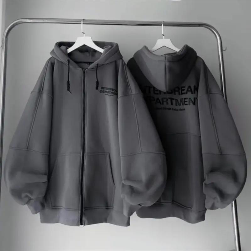 Áo khoác nỉ Hoodie Nữ nam form rộng mũ 2 lớp chất nỉ bông Top Women Inter