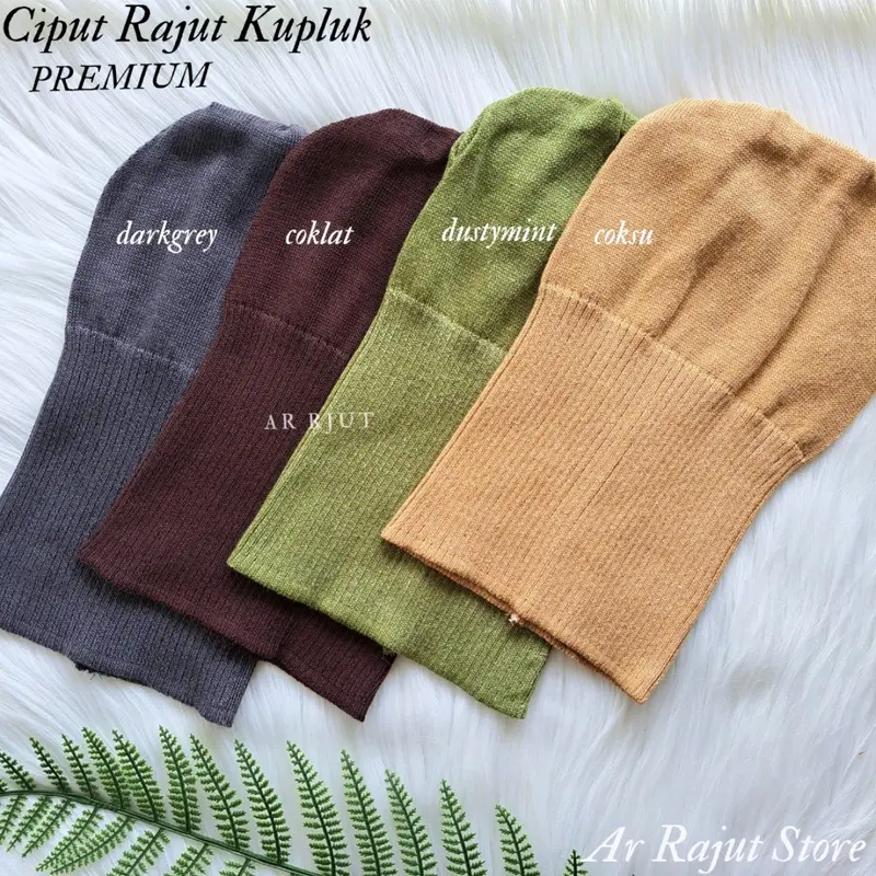 Ciput Rajut Kupluk Premium Inner Jilbab Salur Dalaman Kerudung Anti Pusing Turki Arab Instan  wanita Dewasa 5