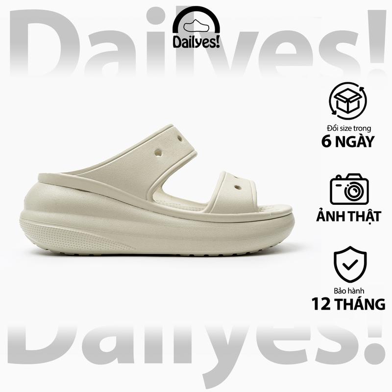 Dép 2 Quai Ngang Classic Crush Nữ, tặng 10 sticker 3D, hỗ trợ đổi trả - Dailyes